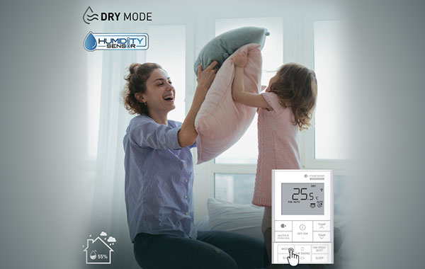 Máy lạnh Panasonic Inverter 2 HP CU/CS-XU18ZKH-8 - Chế độ Dry cùng với Cảm biến độ ẩm
